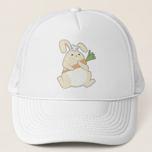 Bunny als Cook met wortel Trucker Pet