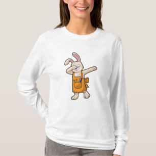 Bunny als Hairdresser met Comb & Scissors T-shirt