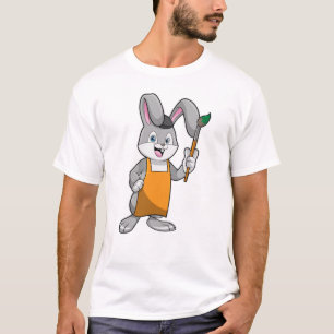 Bunny als Schilder met de borstel van de Verf T-shirt