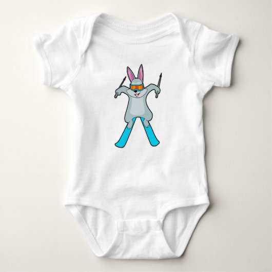 Bunny als Skier met Ski Romper (Voorkant)