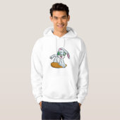 Bunny als Snowboarder met Snowboard Hoodie (Voorkant volledig)