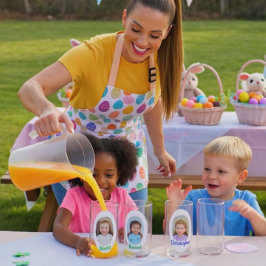 Bunny and Child, Child, Photos, Name, Easter Blikvorm Glas