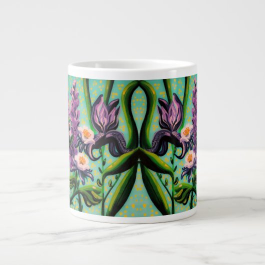 Bunny and Iris Cup Extra Grote Beker (Voorkant)