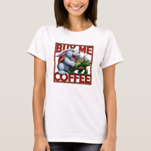 Bunny and Turtle: Koop een koffie voor me T-shirt