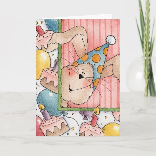 Bunny Anniversaire - Carte de voeux (Devant)