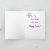 Bunny application card III Feestdagen Kaart (Binnen)