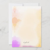 Bunny Avec Invitation Baby shower Bouquet Fleur (Dos)