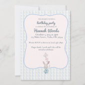 Bunny avec invitation de la fête de cerf-volant (Devant)