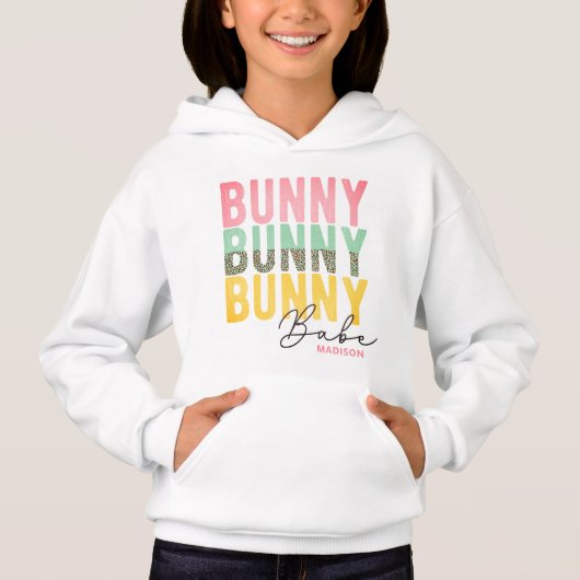 Bunny Babe Cute Modern Girly Easter, speciaal gepe (Voorkant)