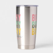 Bunny Babe Cute Modern Girly Easter, speciaal gepe Geïsoleerde Drinkbeker (Links)