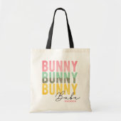 Bunny Babe Cute Modern Girly Easter, speciaal gepe Tote Bag (Voorkant)