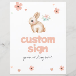 Bunny Baby Custom Sign