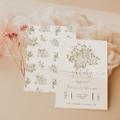 Bunny Baby Girl Douche Invitation