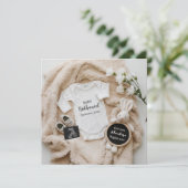 bunny baby reveal pregnancy announcement card  aankondiging (Staand voorkant)