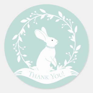 Bunny Baby shower Dank je wel voor de sticker