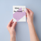 Bunny Baby shower Game - Advies Flyer (Hand)