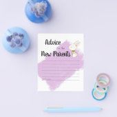 Bunny Baby shower Game - Advies Flyer (Enkel)