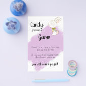 Bunny Baby shower Game - Snoep Flyer (Enkel)