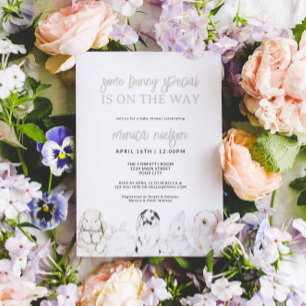 Bunny Baby shower Genderneutraal Kaart