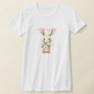 Bunny Baby shower Het is een meisje T-shirt