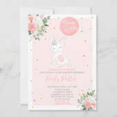 Bunny Baby shower Invitation Quelques Bunny Spécia (Devant)