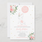 Bunny Baby shower Invitation Quelques Bunny Spécia (Devant)