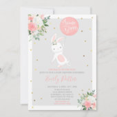 Bunny Baby shower Invitation Quelques Bunny Spécia (Devant)