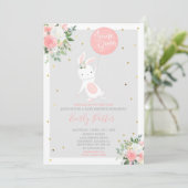 Bunny Baby shower Invitation Quelques Bunny Spécia (Debout devant)