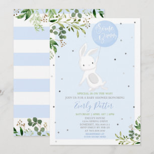 Bunny Baby shower Invitation Quelques Bunny Spécia
