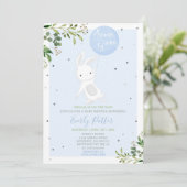 Bunny Baby shower Invitation Quelques Bunny Spécia (Debout devant)