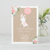 Bunny Baby shower Invitation Some Bunny Special Kaart (Staand voorkant)