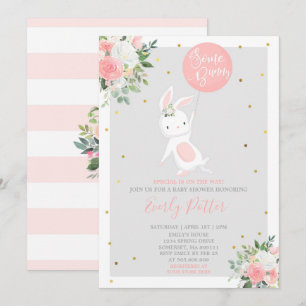 Bunny Baby shower Invitation Some Bunny Special Kaart