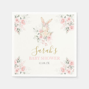 Bunny Baby shower Meisje Servet