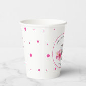 Bunny Baby shower Paper Cups Sjabloon Papieren Bekers (Rechts)