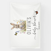 Bunny Baby shower Party Grote Banner (Verticaal)
