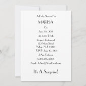 Bunny Baby shower Uitnodiging (Achterkant)