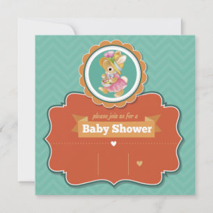 Bunny Baby shower Uitnodiging