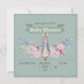 Bunny Baby shower Uitnodiging (Voorkant)