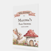  Bunny Baby shower Welkom Acryl Bord (Hoek)