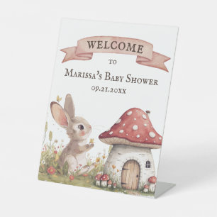  Bunny Baby shower Welkom Reclamebord Met Voetstuk
