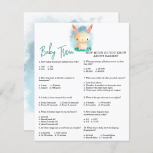 Bunny Baby Trivia   BABY SHOWER