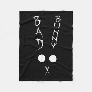 Bunny Bad Rabbit Happy Easter Eggs Hunting Spring Fleece Deken