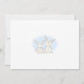 Bunny + Ballons Genre Reveillez Invitation (Dos)