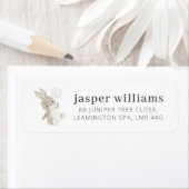 Bunny Balloon Étiquette (En situation)