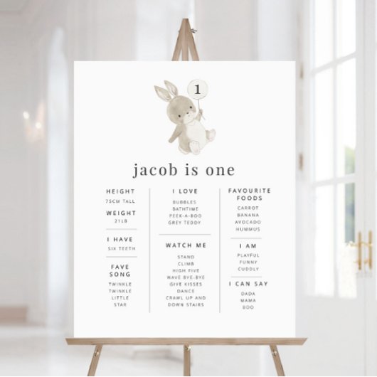 Bunny Balloon Poster