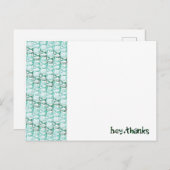 Bunny Banner Dank je Kaart (Voorkant / Achterkant)