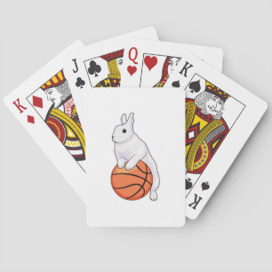Bunny Basketball-speler Basketball Pokerkaarten