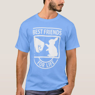 Bunny Best Friends For Life Rabbit Lover friends T-shirt