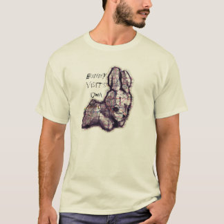 bunny bezoekt iowa t-shirt
