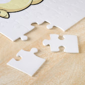 Bunny bij Fitness met Drink fles Legpuzzel (Zijkant)